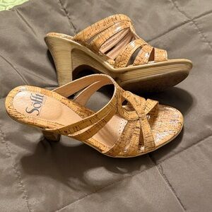 Sofft Women's Cork Wedge Sandals